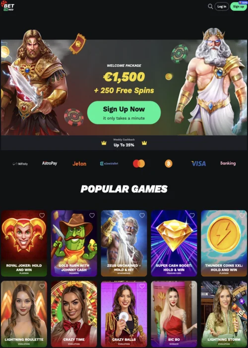 Plateforme BetOnRed Casino